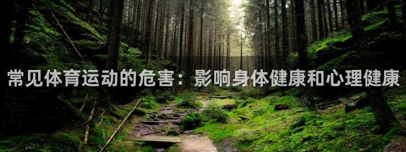 蓝图娱乐体育注册代理：常见体育运动的危害：影响身体健康和心理健康