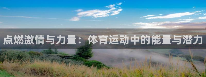 蓝图娱乐体育代理申请流程：点燃激情与力量：体育运动中的能量与潜力