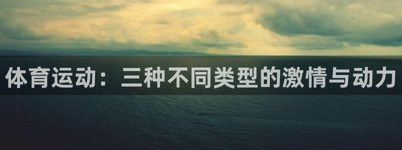 蓝图娱乐体育app下载：体育运动：三种不同类型的激情与动力