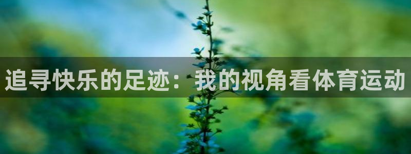蓝图娱乐kgame：追寻快乐的足迹：我的视角看体育运动